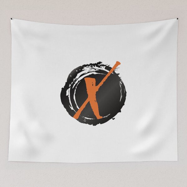 Item preview, Monogram X Grunge Black Blob designed and sold by simplymonogram.