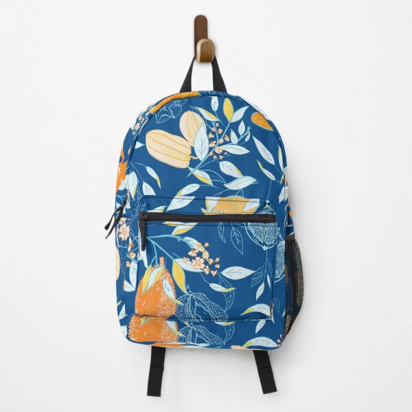 Item preview, Exotic Tropical Fruits in Dark Blue Orange Yellow designed and sold by Jean-Pham.