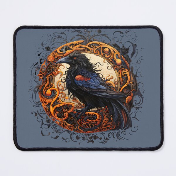 Item preview, Black Raven Swirling Vortex designed and sold by KumbayArt.