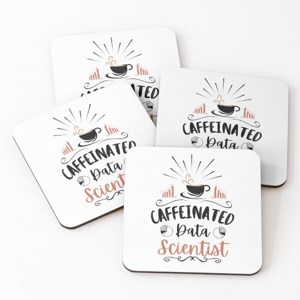 Item preview, Data Scientist and Coffee Lovers | Coral Black Font designed and sold by FocusChillax.