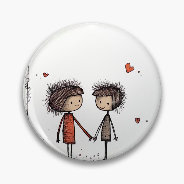 Item preview, Stickfigure love - siblings friends designed and sold by miss-keysmash.