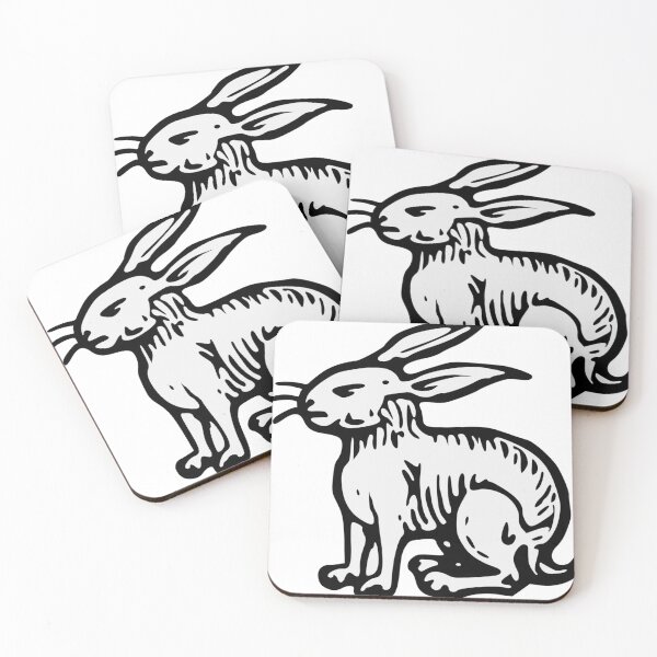 Item preview, long beard black and white rabbit sitting thinking designed and sold by ZacAshley66.