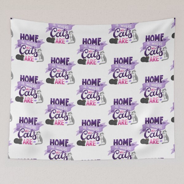 Item preview, Home Is where My Cats are  designed and sold by ashashreeViolet.