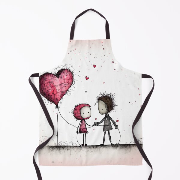 Item preview, Stickfigure love - big pink heart designed and sold by miss-keysmash.