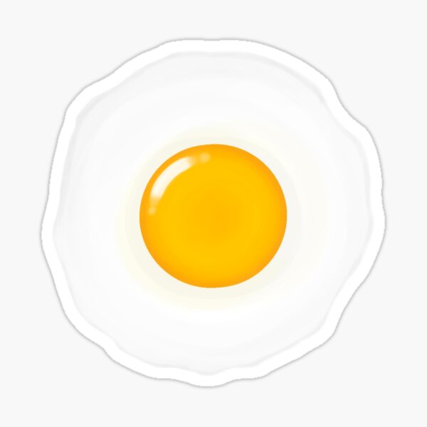 PNG Fried egg food white