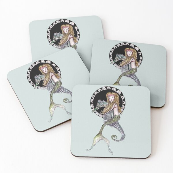 Item preview, Mermaid on seahorse designed and sold by Jenny Wood.