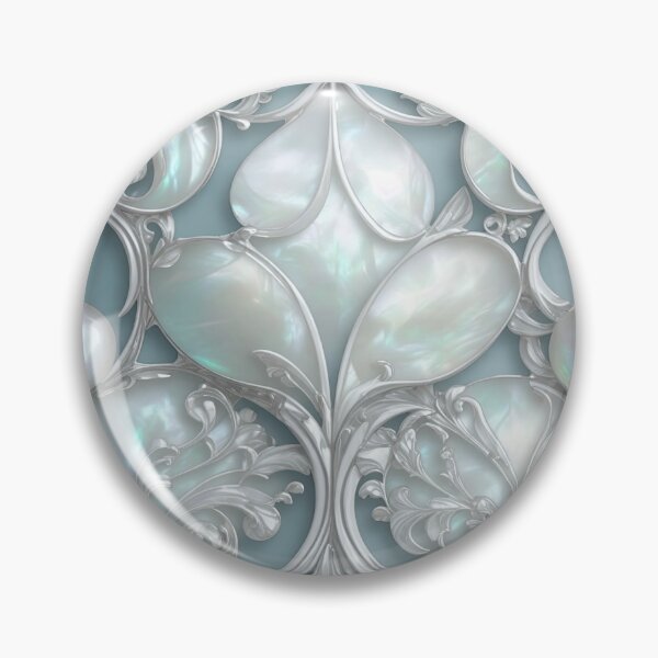 Item preview, Ornate carved fantasy mother of pearl illustration designed and sold by ArtyBuys.