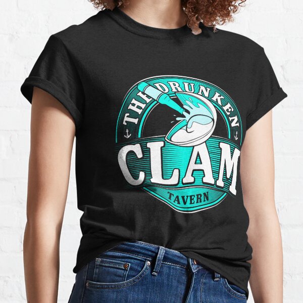 The Drunken Clam Women's T-Shirt  T shirts for women, Shirts, Women