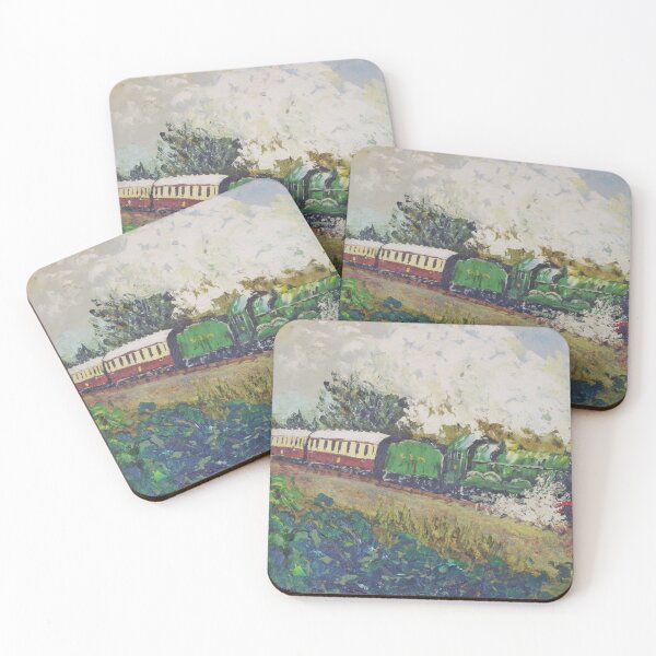 Item preview, Steam Train Oil Painting designed and sold by lezvee.