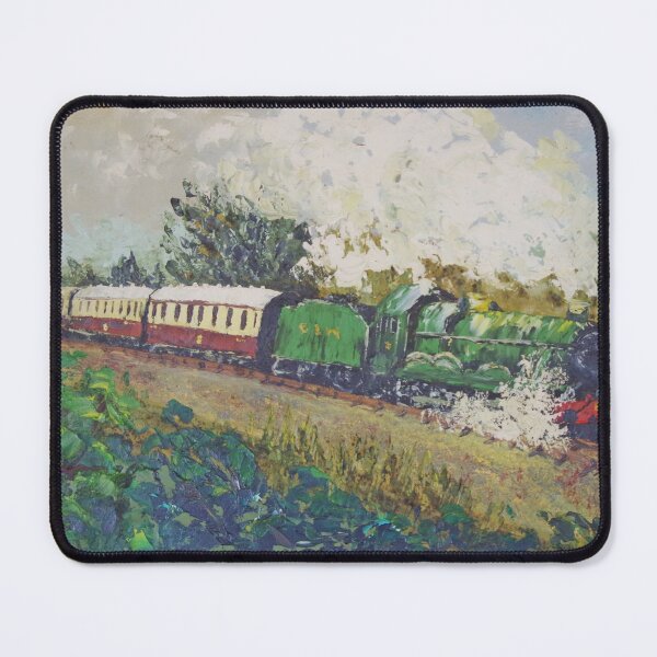 Item preview, Steam Train Oil Painting designed and sold by lezvee.