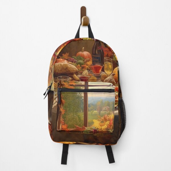 Item preview, Thanksgiving still life with fruit, pumpkin, grain and wine designed and sold by Pflugart.