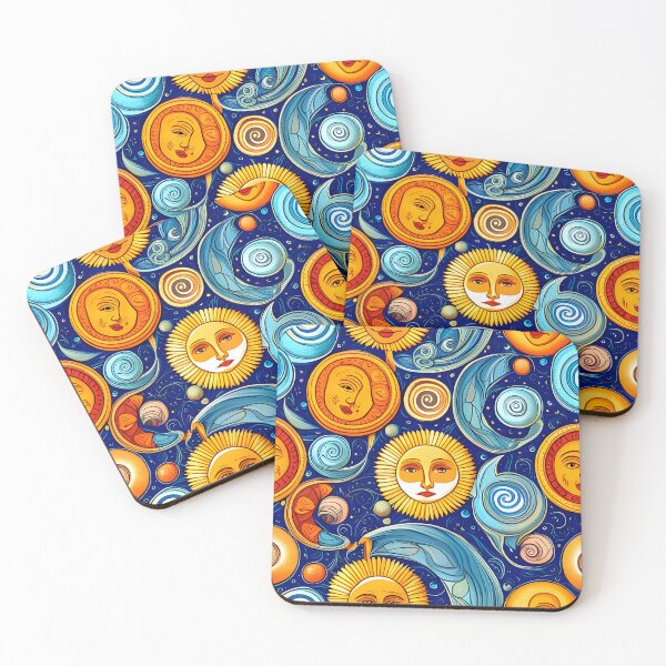 Item preview, Vibrant Vintage Celestial Pattern designed and sold by WitchyWare.