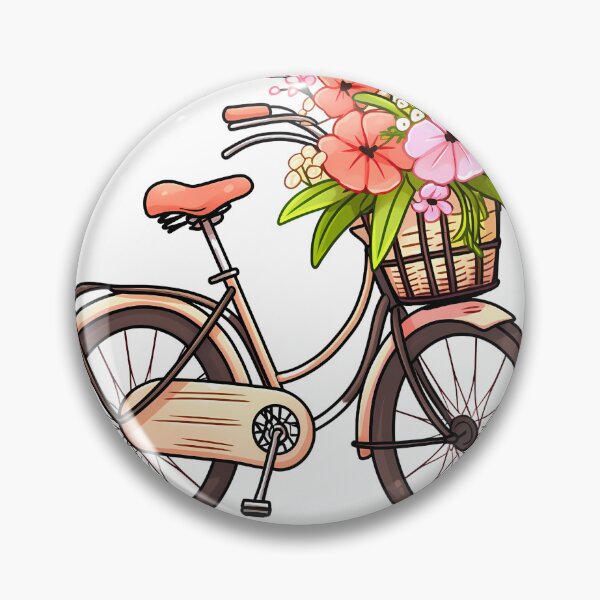 Item preview, Go Analog Retro Nostalgia of Vintage Bike Full of Flower  designed and sold by Pannyyy.
