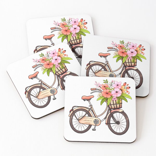 Item preview, Go Analog Retro Nostalgia of Vintage Bike Full of Flower  designed and sold by Pannyyy.