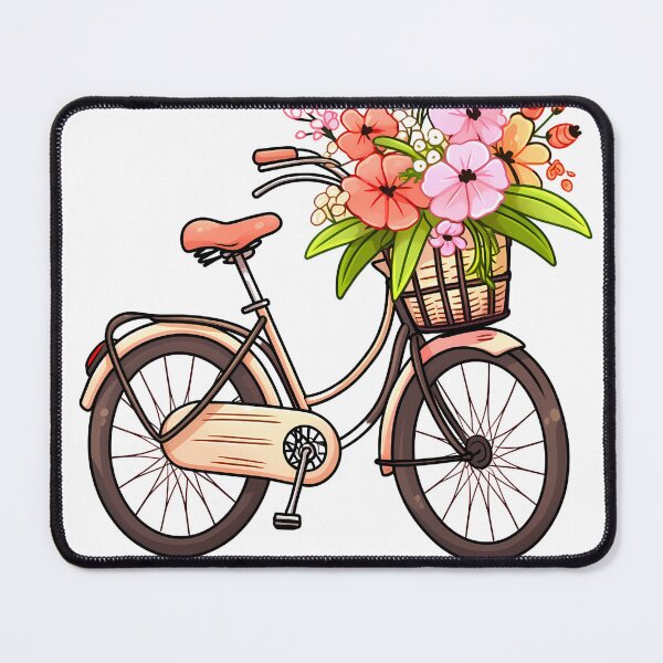 Item preview, Go Analog Retro Nostalgia of Vintage Bike Full of Flower  designed and sold by Pannyyy.