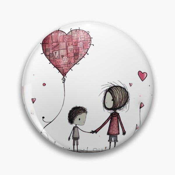 Item preview, Stickfigure love - big sister and baby brother designed and sold by miss-keysmash.