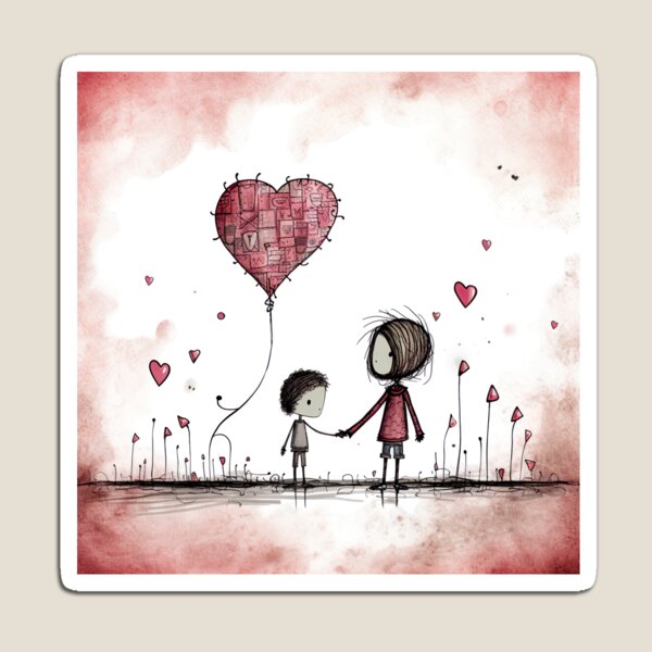 Item preview, Stickfigure love - big sister and baby brother designed and sold by miss-keysmash.