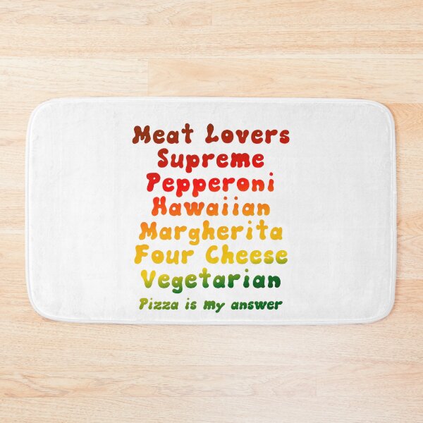 Item preview, Pizza is my Answer Typography designed and sold by WhitepaperStyle.
