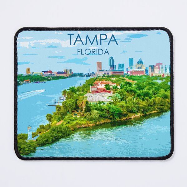 Item preview, Tampa, Florida, USA, Print designed and sold by summattodraw.