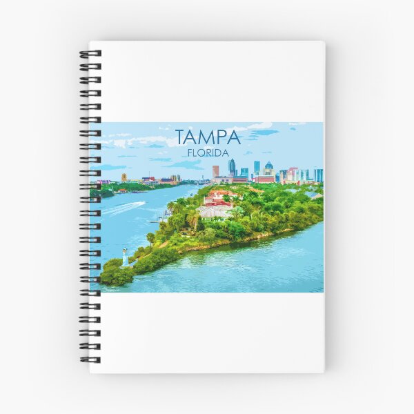 Item preview, Tampa, Florida, USA, Print designed and sold by summattodraw.