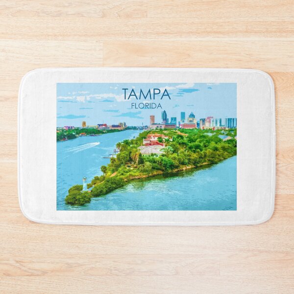 Item preview, Tampa, Florida, USA, Print designed and sold by summattodraw.