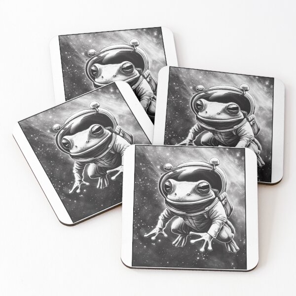 Item preview, Little astronaut frog in space designed and sold by GroundhogMs.