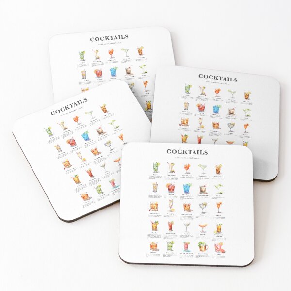 Item preview, 25 Popular Cocktails designed and sold by jouhednant.