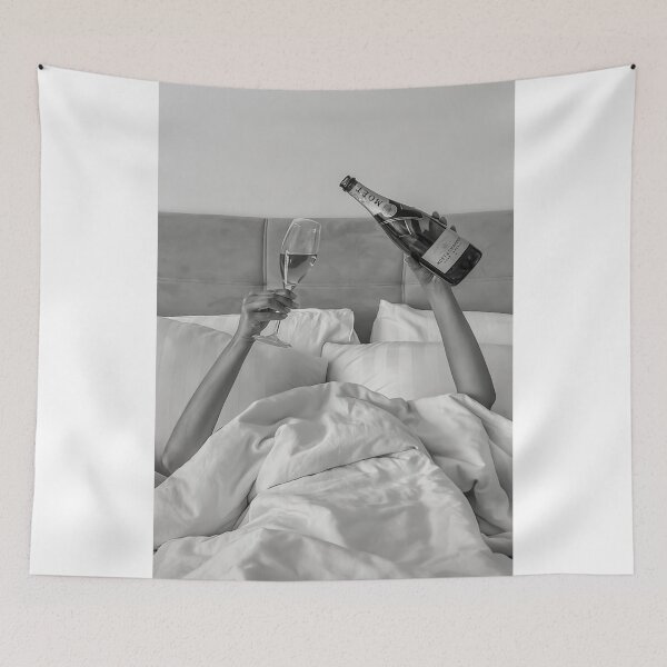 Item preview, Woman Drinking Wine in Bed  designed and sold by jouhednant.