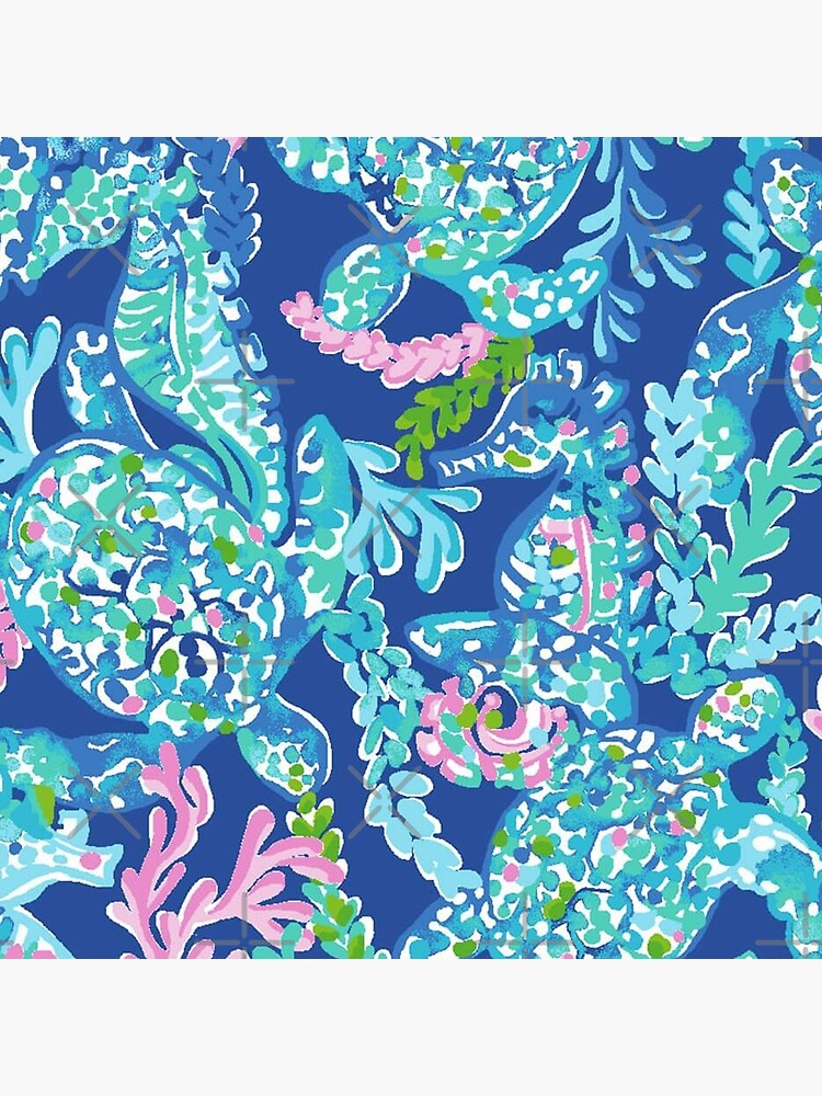 Thumbnail 4 of 4, Pillow, Ocean Turtles Lily Holidays designed and sold by SusanaRowe.