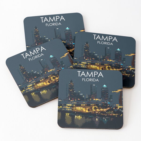 Item preview, Tampa, Florida, USA, Print designed and sold by summattodraw.