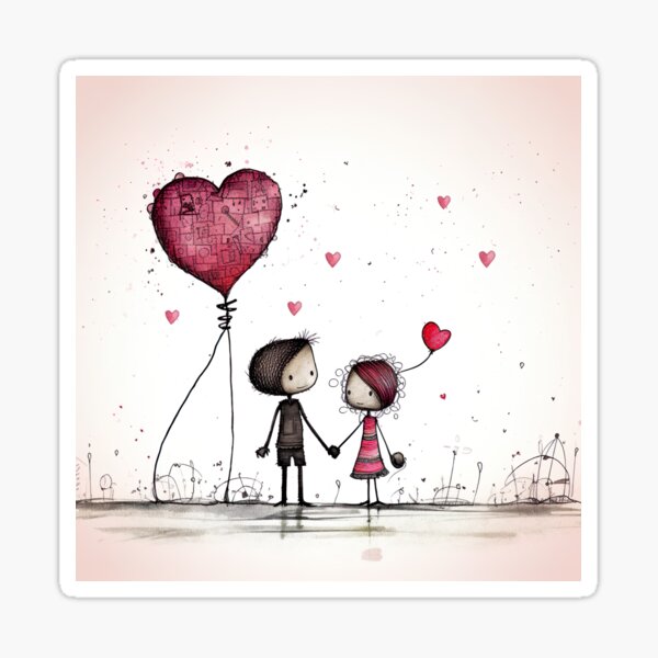 Item preview, Stickfigure love - big brother and baby sister designed and sold by miss-keysmash.