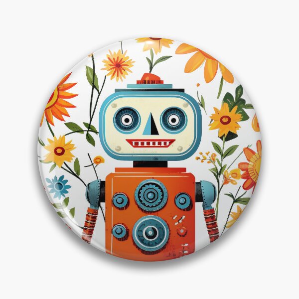 Item preview, "Florist Robot" designed and sold by Robots-Retros.