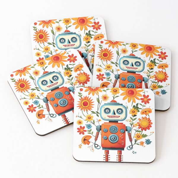 Item preview, "Florist Robot" designed and sold by Robots-Retros.