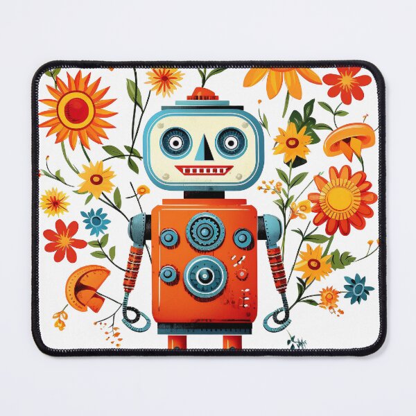 Item preview, "Florist Robot" designed and sold by Robots-Retros.