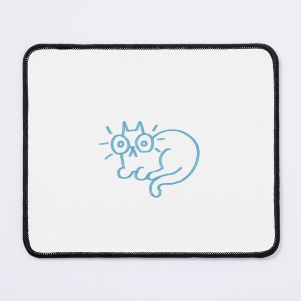 Item preview, Blue Sitting Cat Drawing designed and sold by SashaDesigns123.
