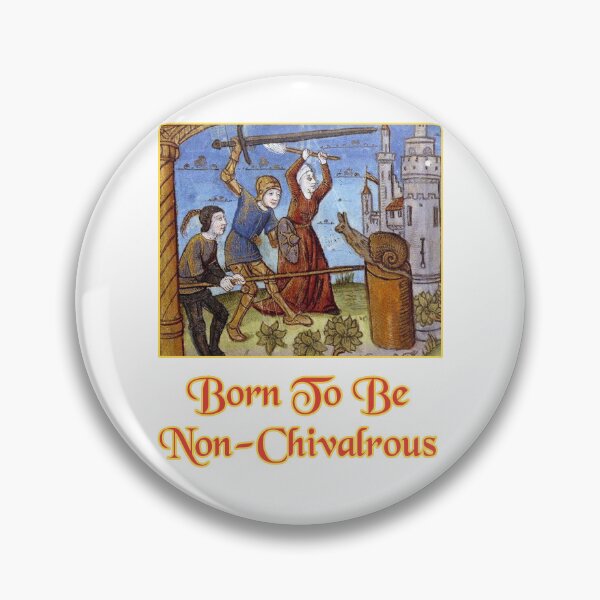 Item preview, 'Born to be Non-Chivalrous' Snail Fight Naïve Painting - Medieval Designs Collection designed and sold by Ridiculam Toga.
