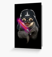 DARTH SLOTH Greeting Card