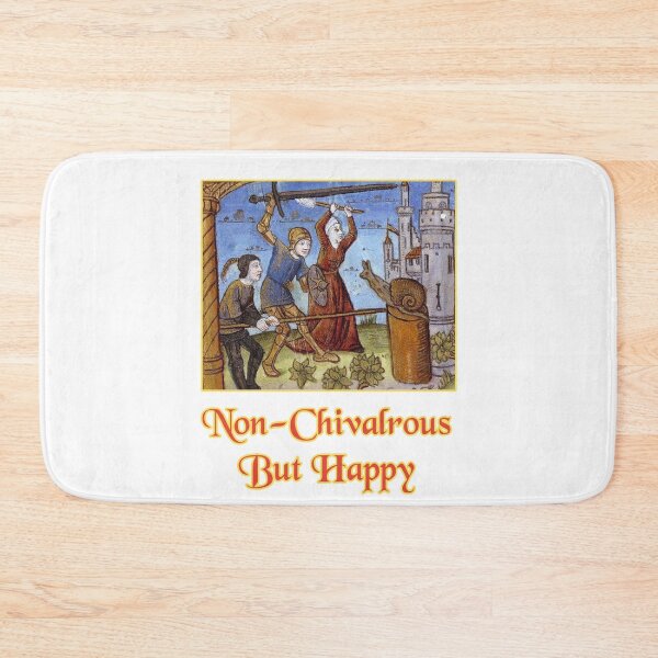 Item preview, 'Non-Chivalrous But Happy' Snail Fight Naïve Painting - Medieval Designs Collection designed and sold by Ridiculam Toga.