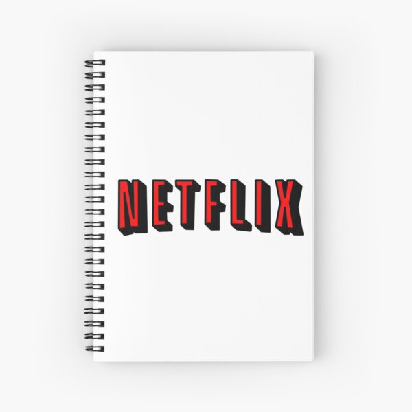 Netflix RED Spiral Notebook