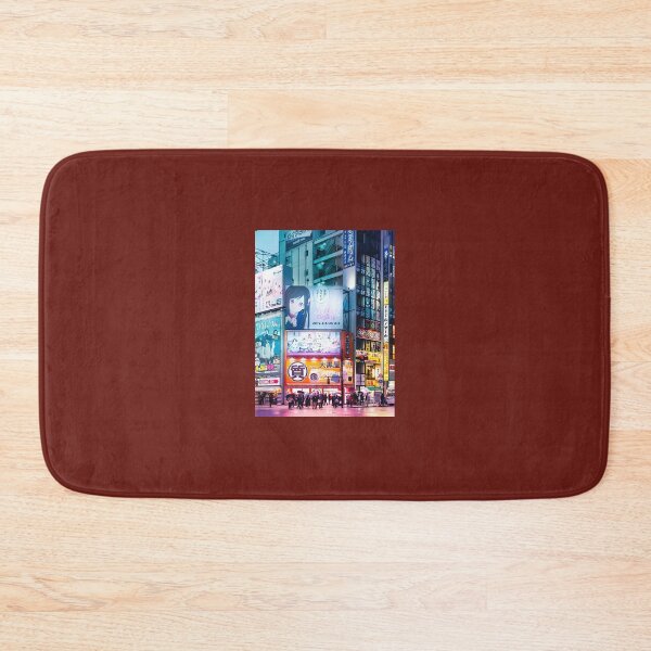 Item preview, Anime Akihabara Neon Dream many colourful reflection on the wet streets Mouse Pad 	 designed and sold by qbdzcfwrtxc67.