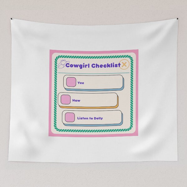 Item preview, Cowgirl Checklist designed and sold by MadiervArt.