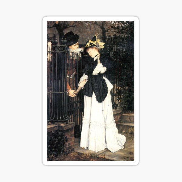 The Farewell by James Tissot. Classic vintage painting Art Board Print