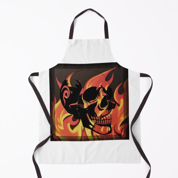 Item preview, fire skull of flames 2023 tileartwork designed and sold by tileartwork.
