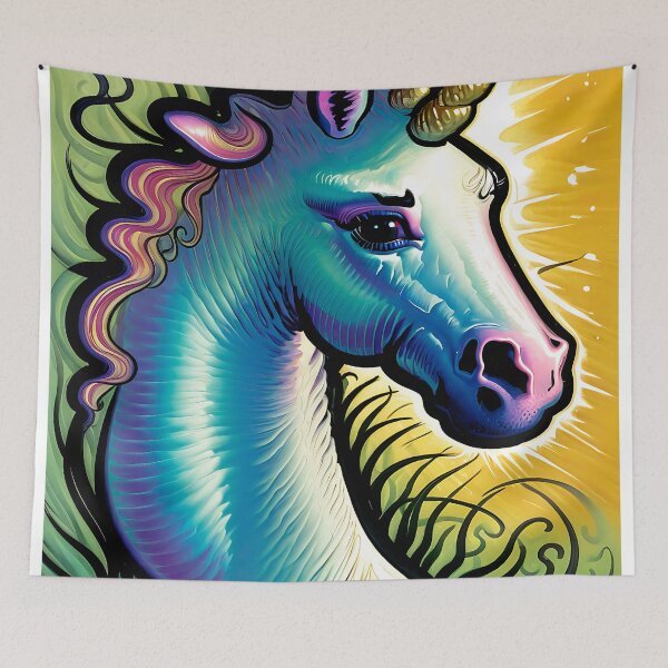 Item preview, ''Unicorn, mythological creature'' designed and sold by OsvaldoRamosArt.