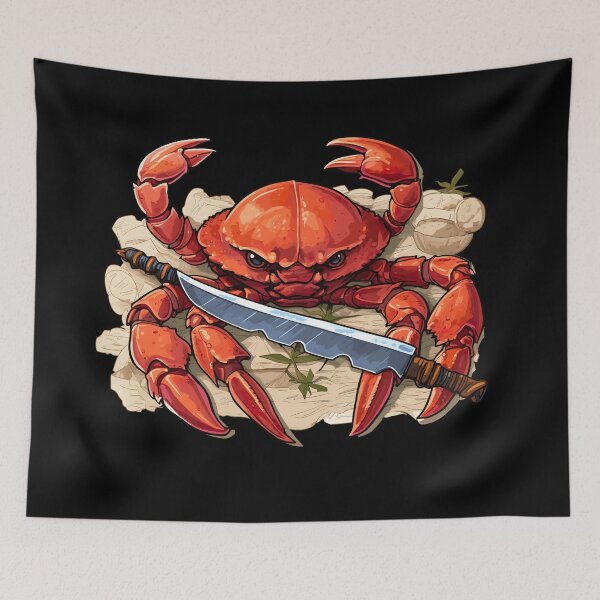 Item preview, Crab With Knife designed and sold by ImageTcraft.