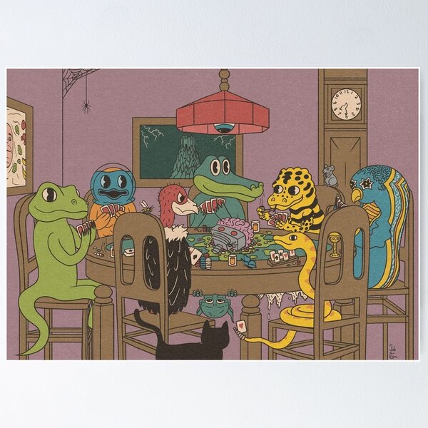 Item preview, King Gizzard and The Lizard Wizard Poker designed and sold by Eyelander117.
