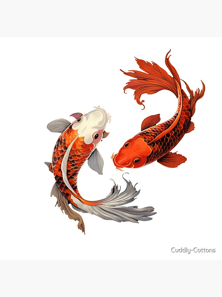 Thumbnail 3 of 3, Poster, Koi Equilibrium designed and sold by Cuddly-Cottons.