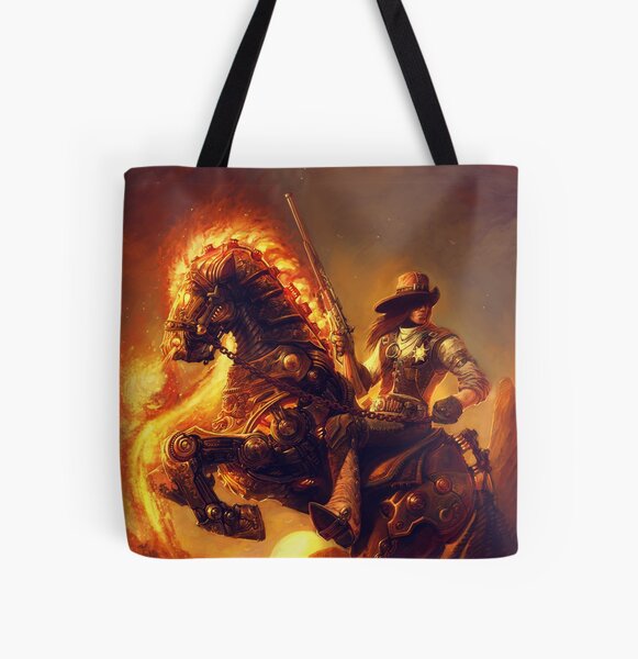 Steampunk Sheriff All Over Print Tote Bag
