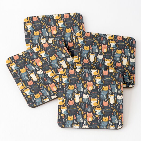 Item preview, Cute Cat Collection Illustration Pattern designed and sold by treasure-vi.