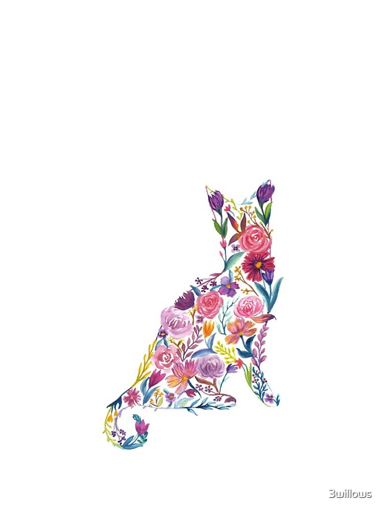 Thumbnail 4 of 4, iPhone Case, Flower Cat designed and sold by 3willows.